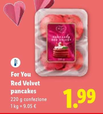 For You Red Velvet pancakes