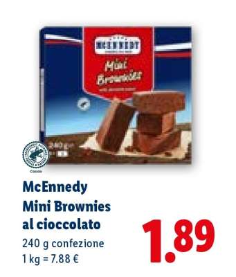 McEnnedy Mini brownies al cioccolato
