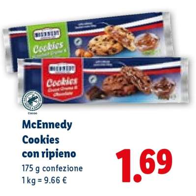 Mcenedy Cookies con ripieno