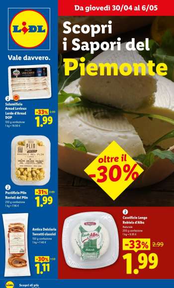 Volantino Lidl - 30/4/2026 - 6/5/2026.