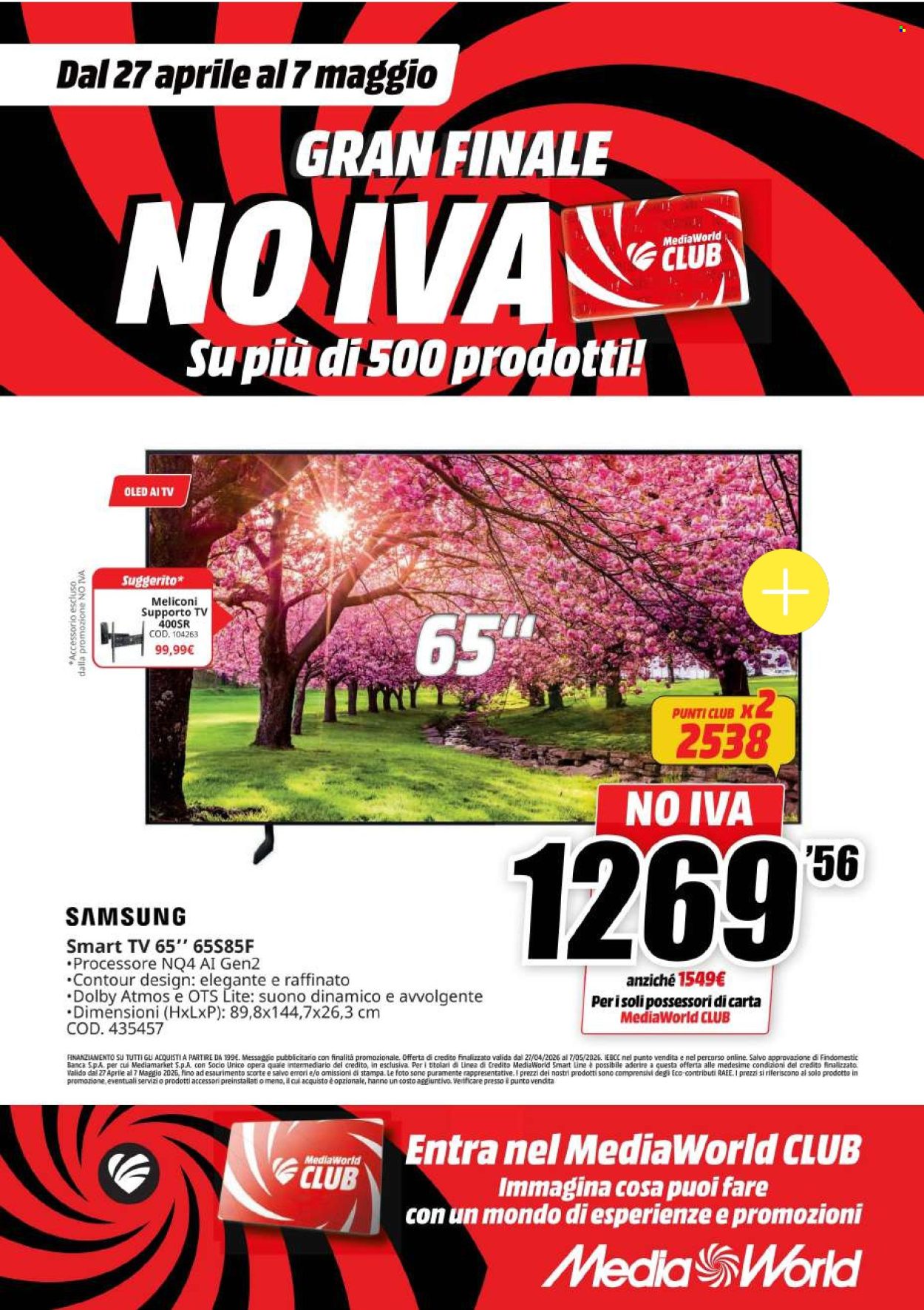 Volantino MediaWorld - 27/4/2026 - 7/5/2026. Pagina 3