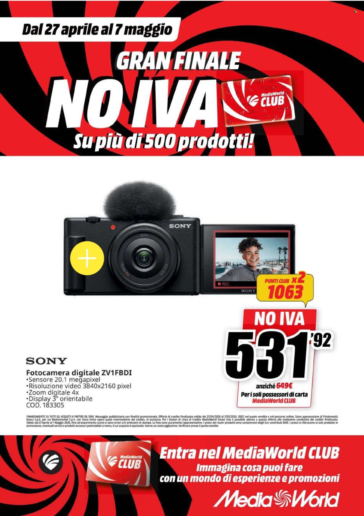 Volantino MediaWorld - 27/4/2026 - 7/5/2026. Pagina 8