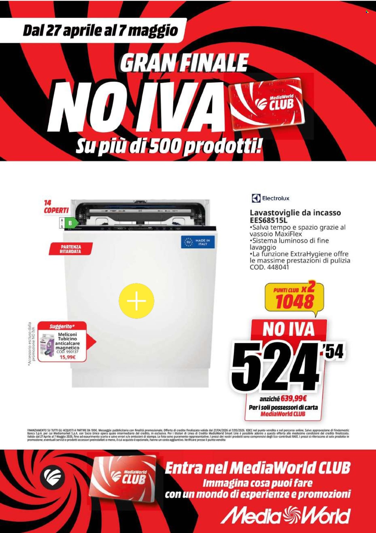 Volantino MediaWorld - 27/4/2026 - 7/5/2026. Pagina 20