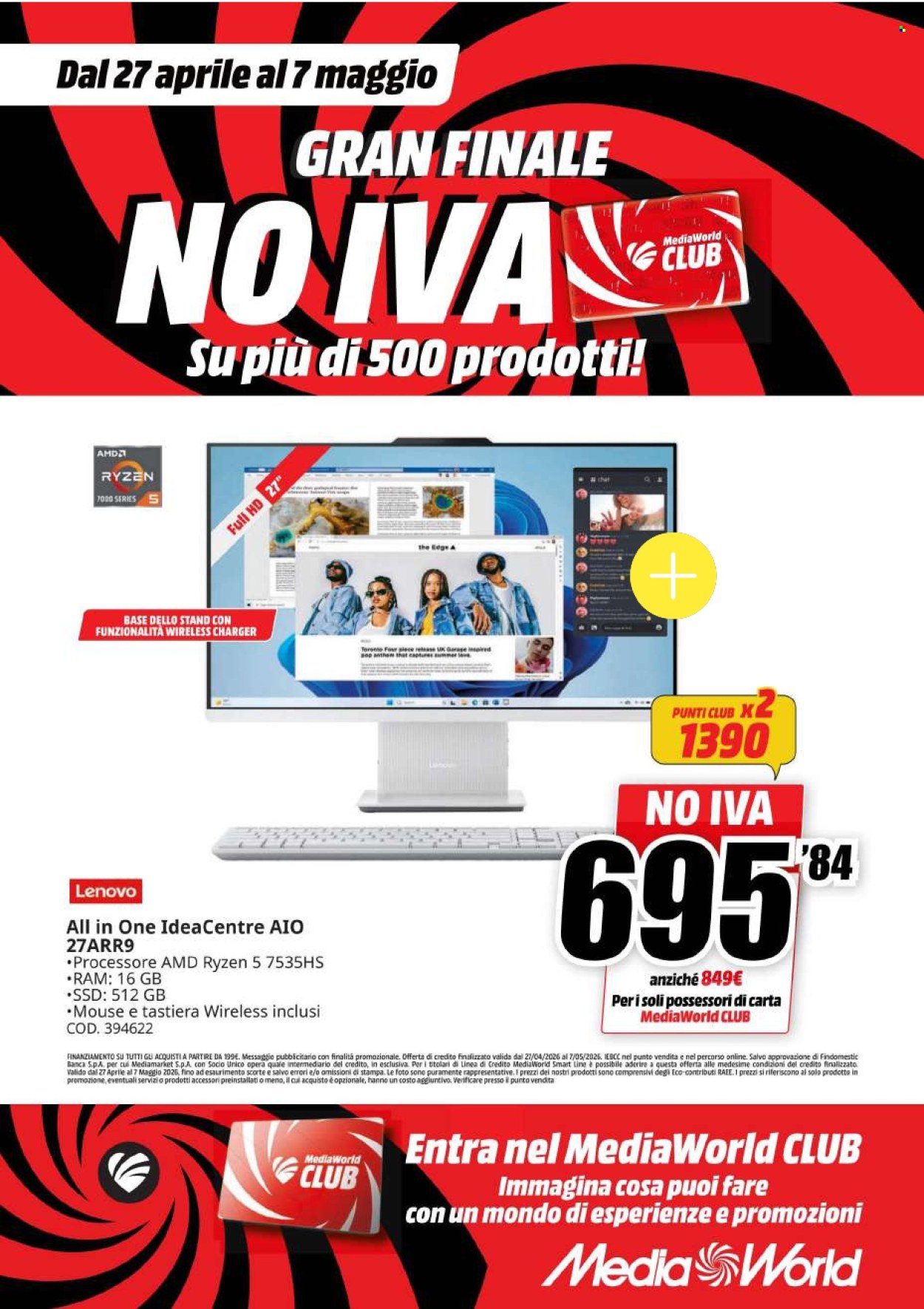 Volantino MediaWorld - 27/4/2026 - 7/5/2026. Pagina 25