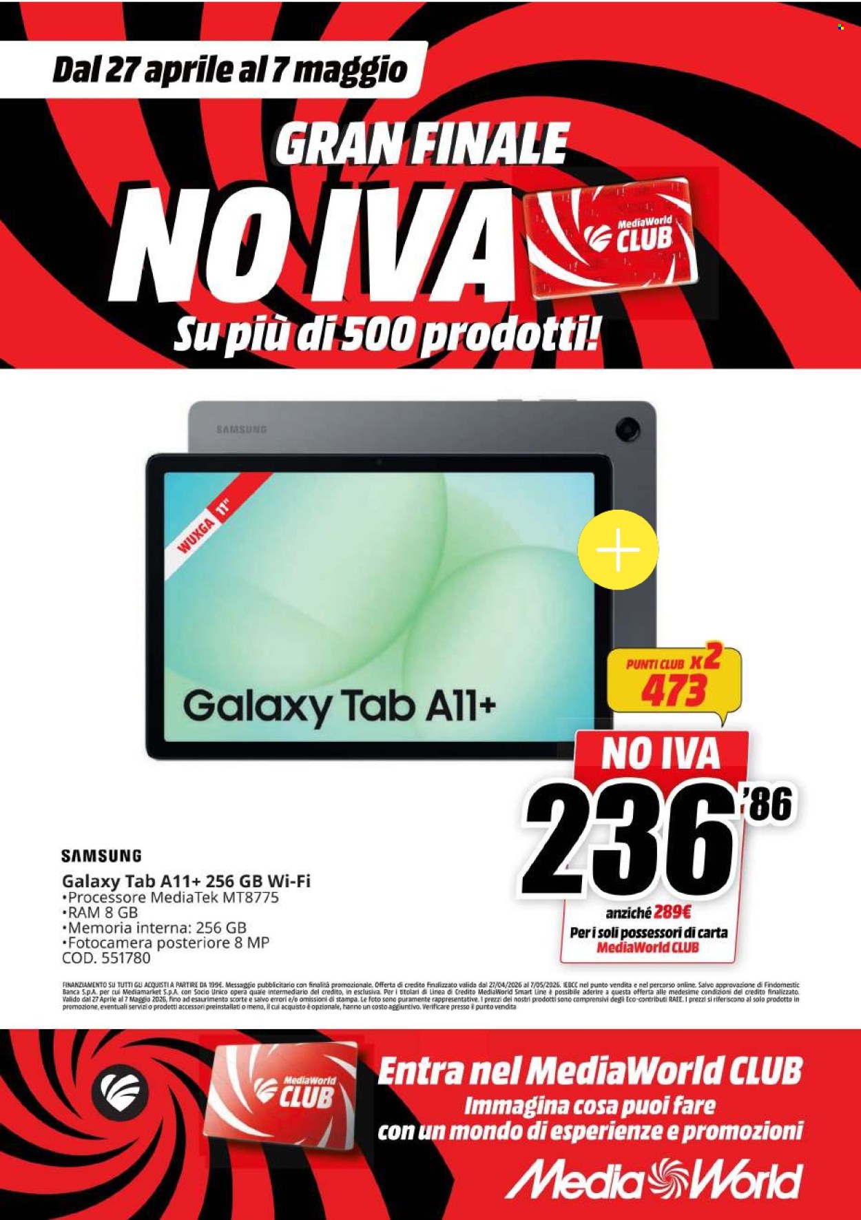Volantino MediaWorld - 27/4/2026 - 7/5/2026. Pagina 27