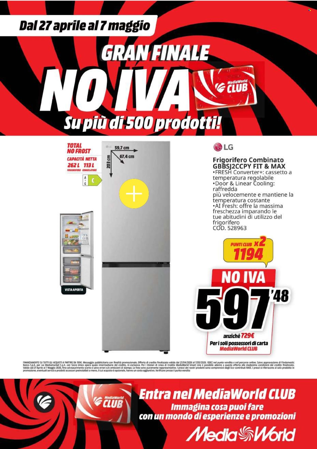 Volantino MediaWorld - 27/4/2026 - 7/5/2026. Pagina 32