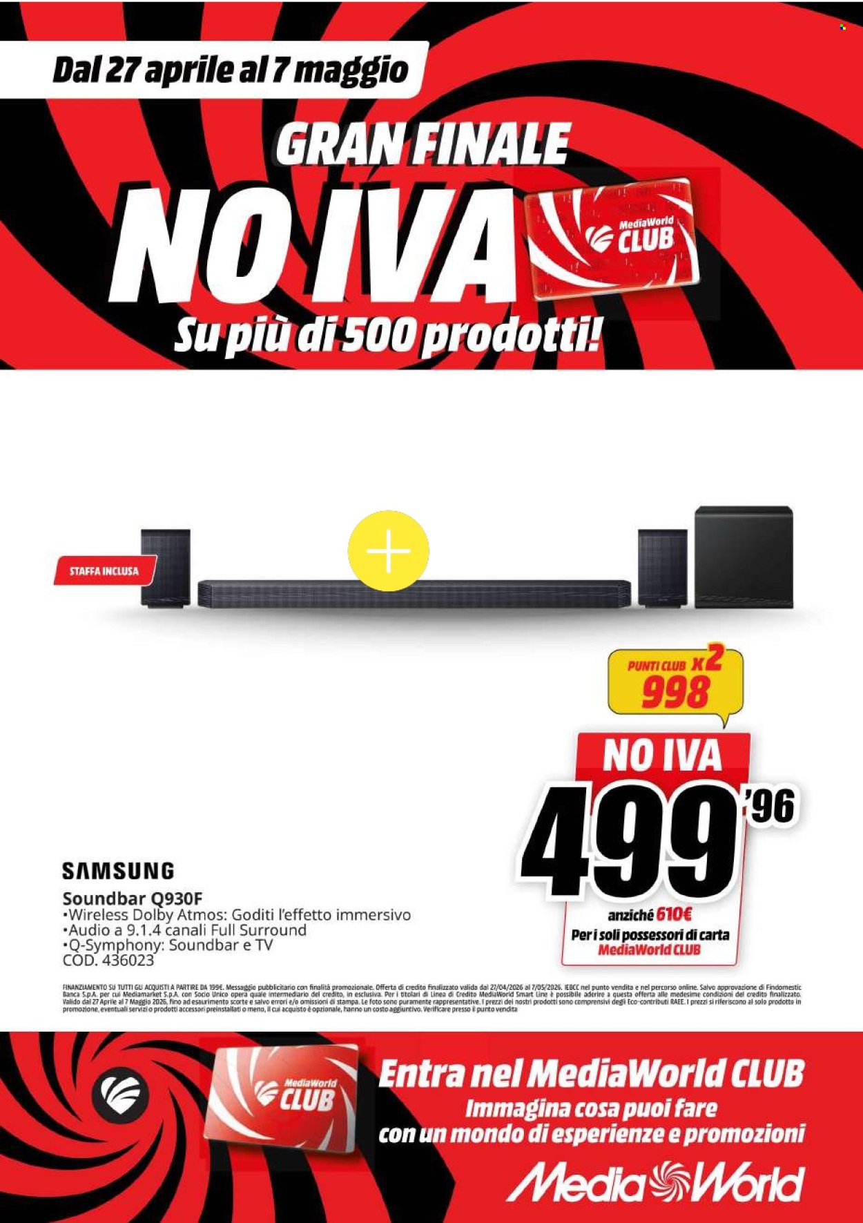 Volantino MediaWorld - 27/4/2026 - 7/5/2026. Pagina 35