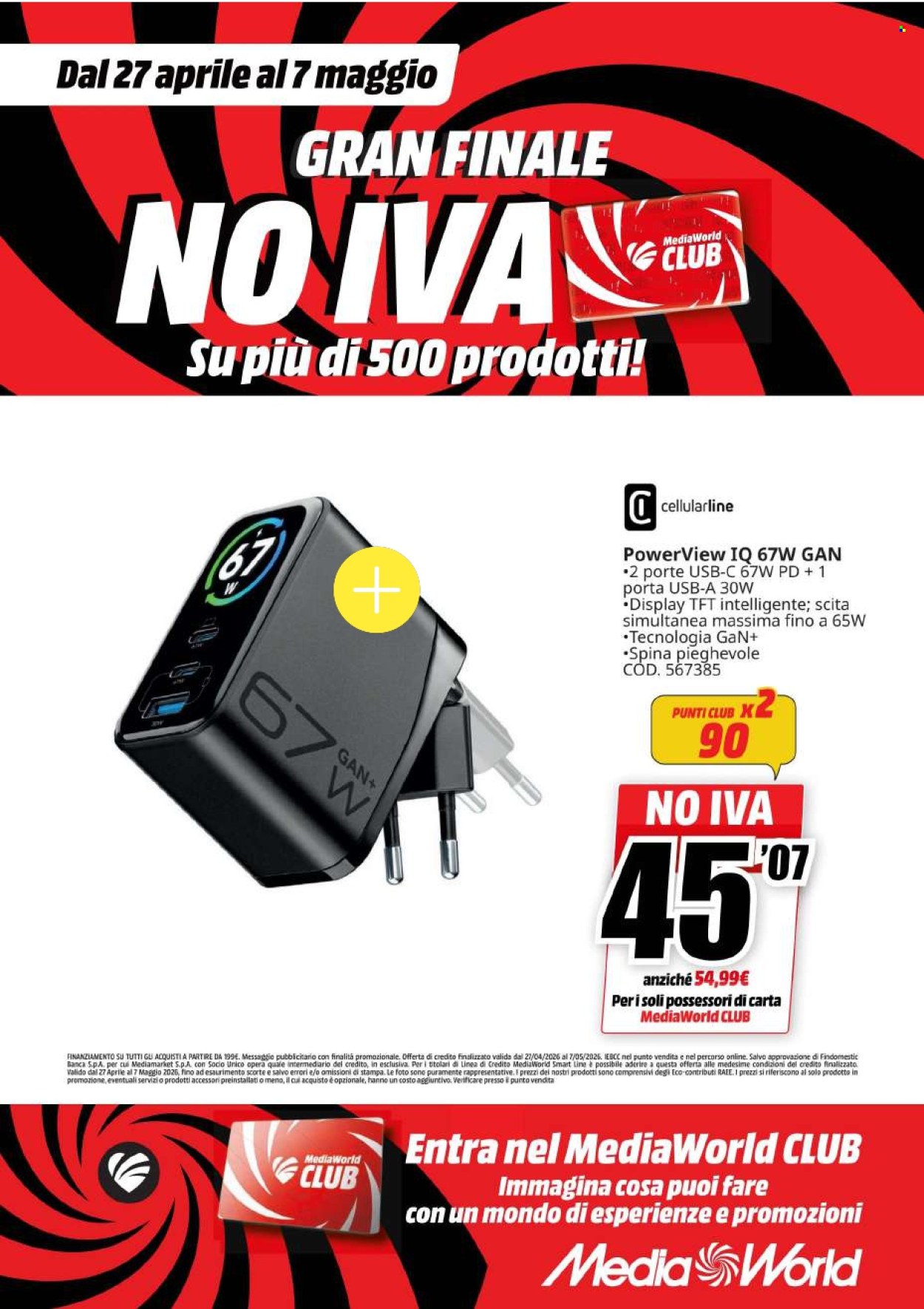 Volantino MediaWorld - 27/4/2026 - 7/5/2026. Pagina 36