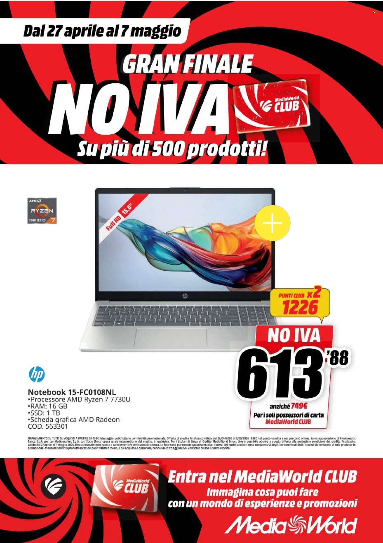 Volantino MediaWorld - 27/4/2026 - 7/5/2026. Pagina 39