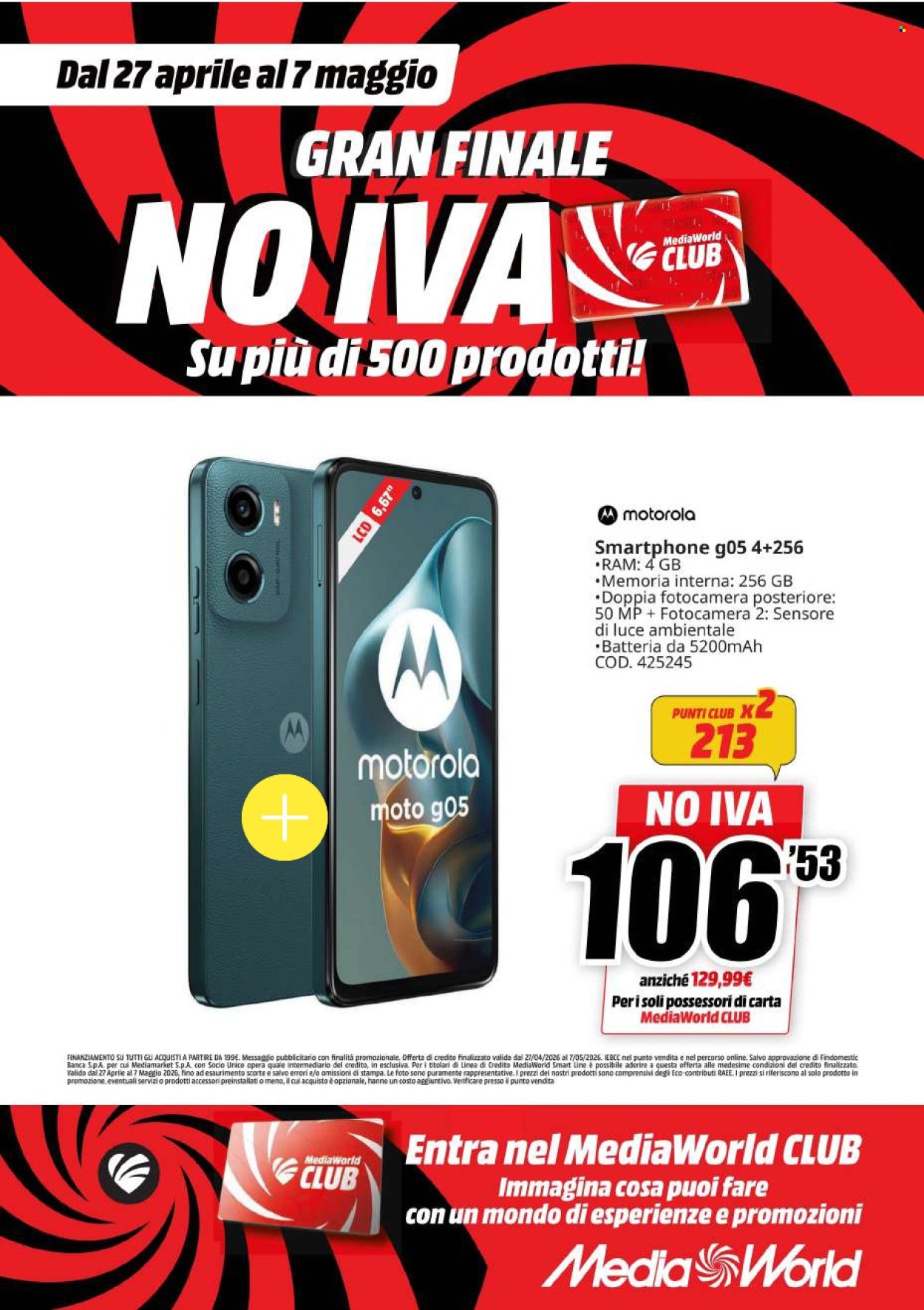 Volantino MediaWorld - 27/4/2026 - 7/5/2026. Pagina 44