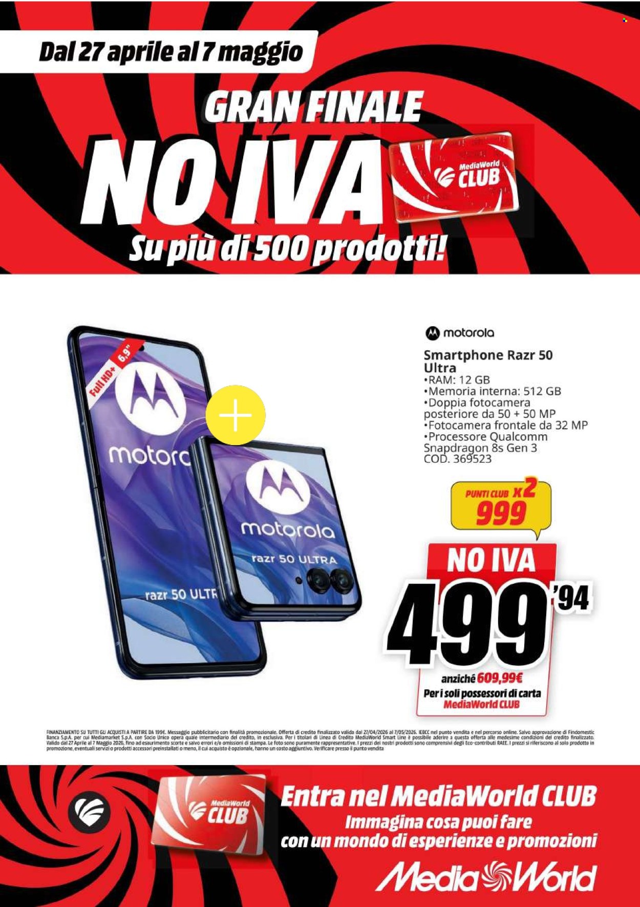Volantino MediaWorld - 27/4/2026 - 7/5/2026. Pagina 45