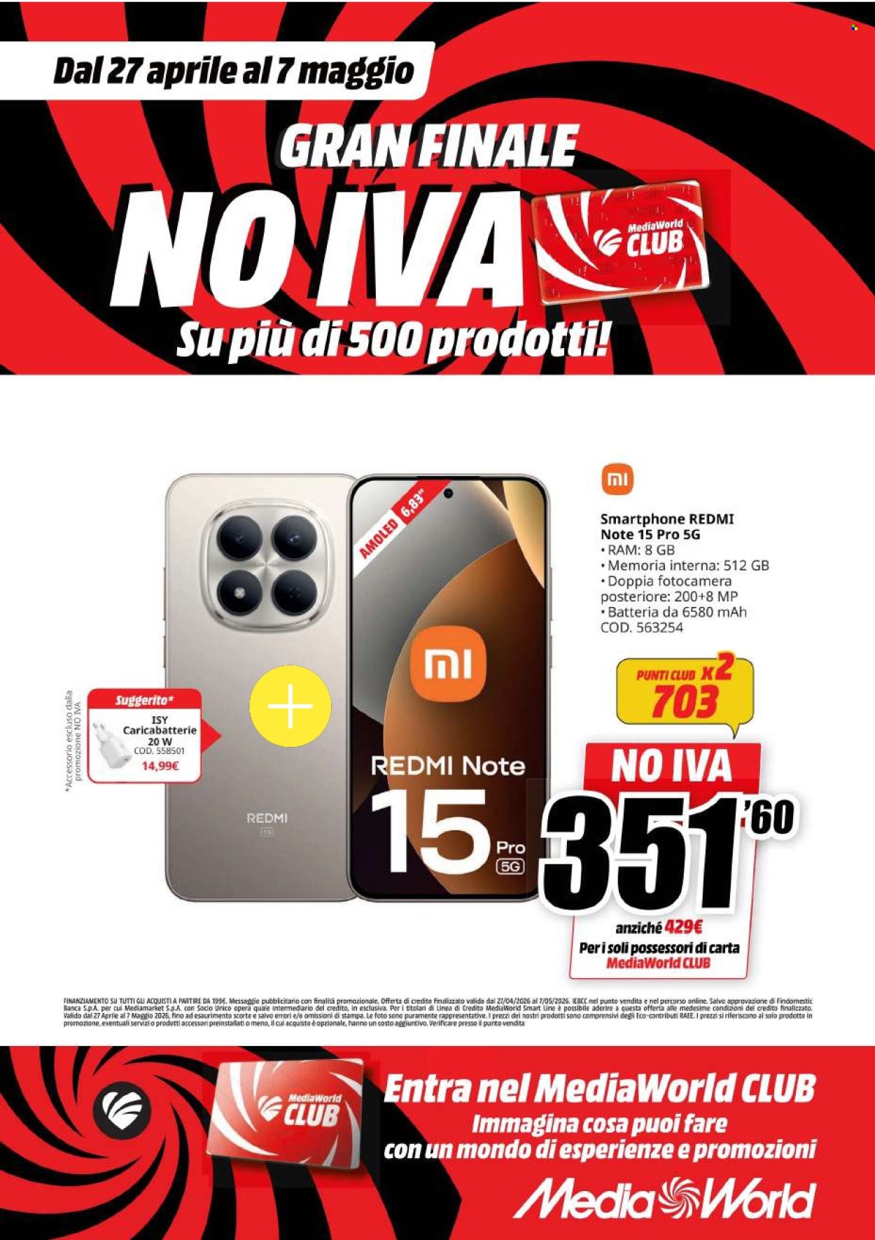 Volantino MediaWorld - 27/4/2026 - 7/5/2026. Pagina 46