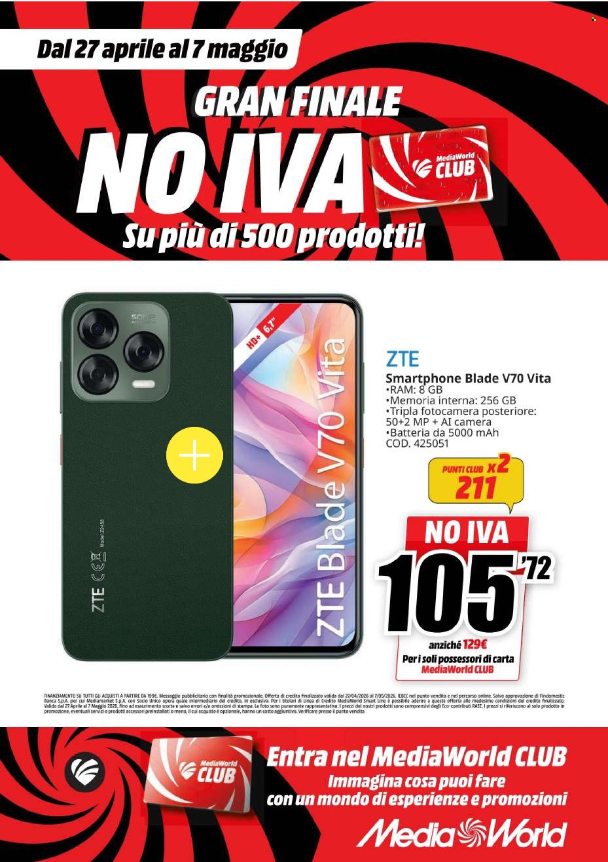 Volantino MediaWorld - 27/4/2026 - 7/5/2026. Pagina 47