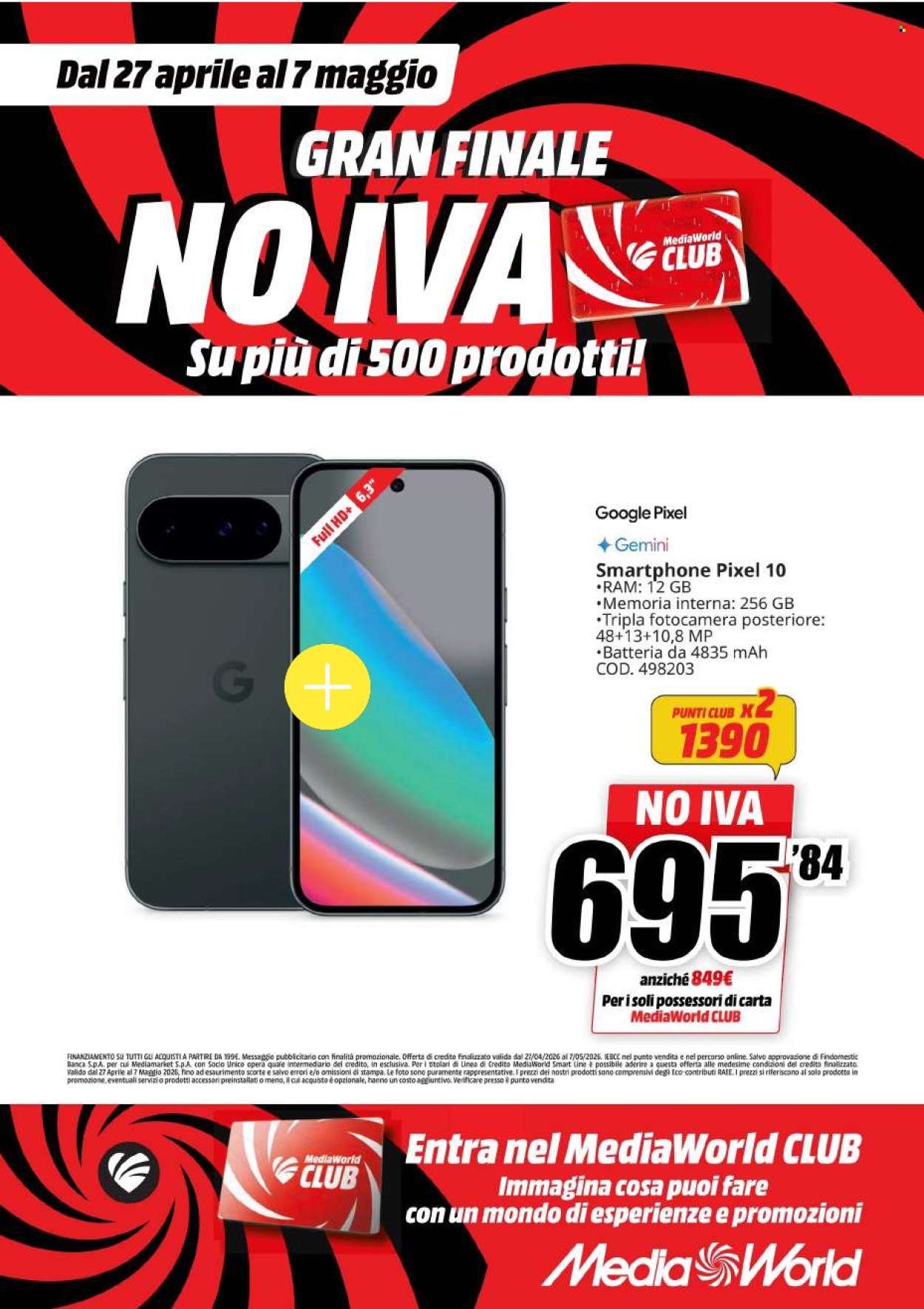 Volantino MediaWorld - 27/4/2026 - 7/5/2026. Pagina 59
