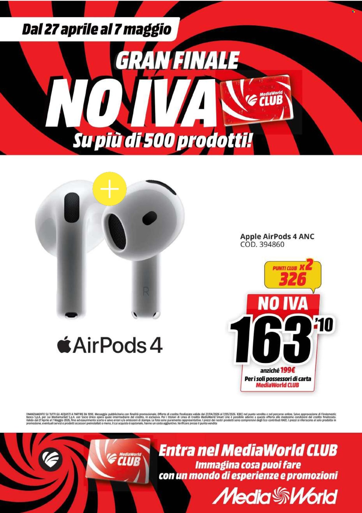 Volantino MediaWorld - 27/4/2026 - 7/5/2026. Pagina 60