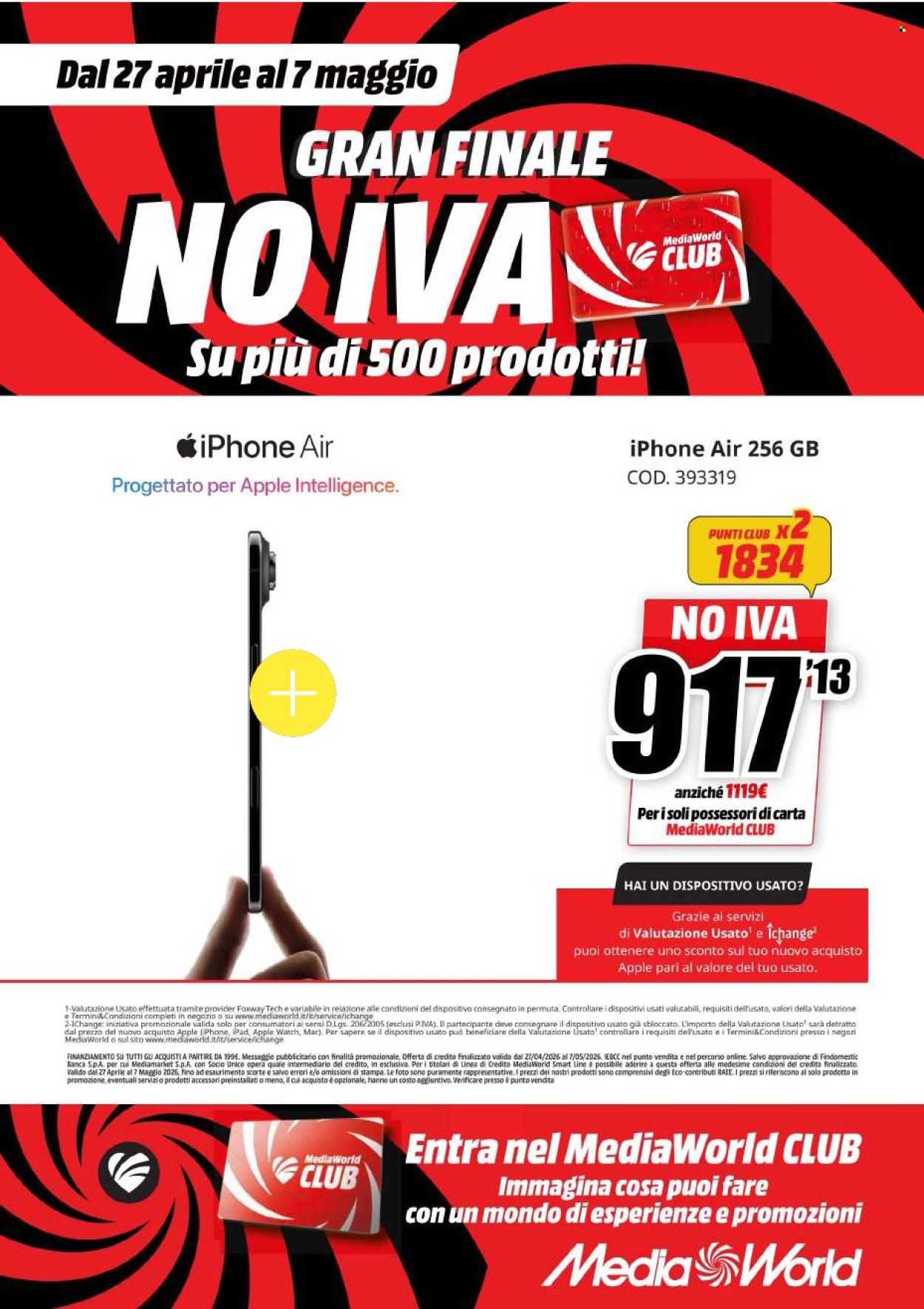 Volantino MediaWorld - 27/4/2026 - 7/5/2026. Pagina 61