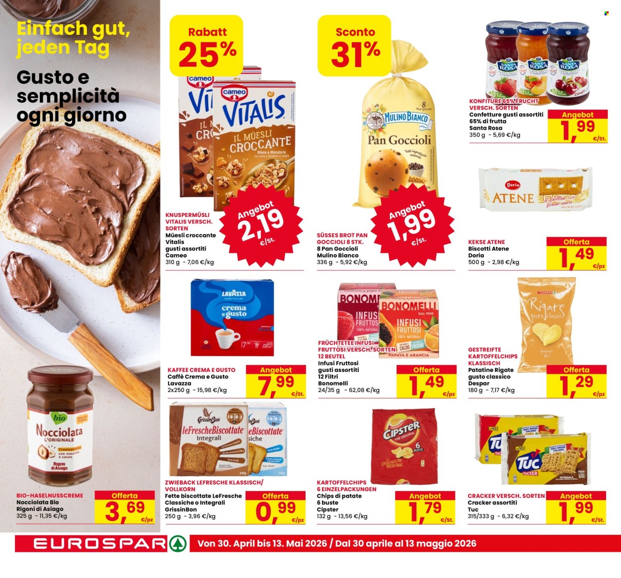 Volantino Eurospar - 30/4/2026 - 13/5/2026. Pagina 14