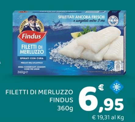 FILETTI DI MERLUZZO FINDUS 360G
