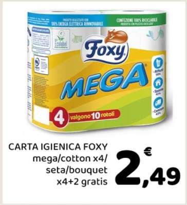 CARTA IGIENICA FOXY