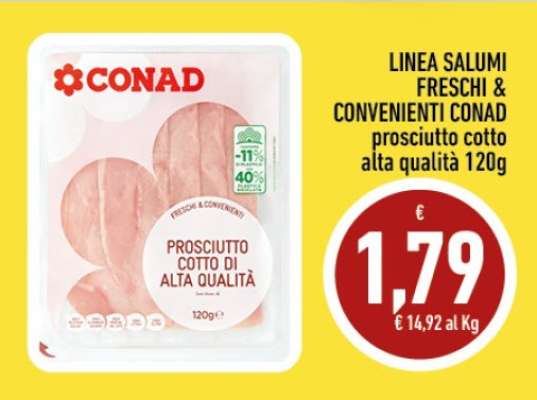 Prosciutto Cotto Alta Qualità 120g