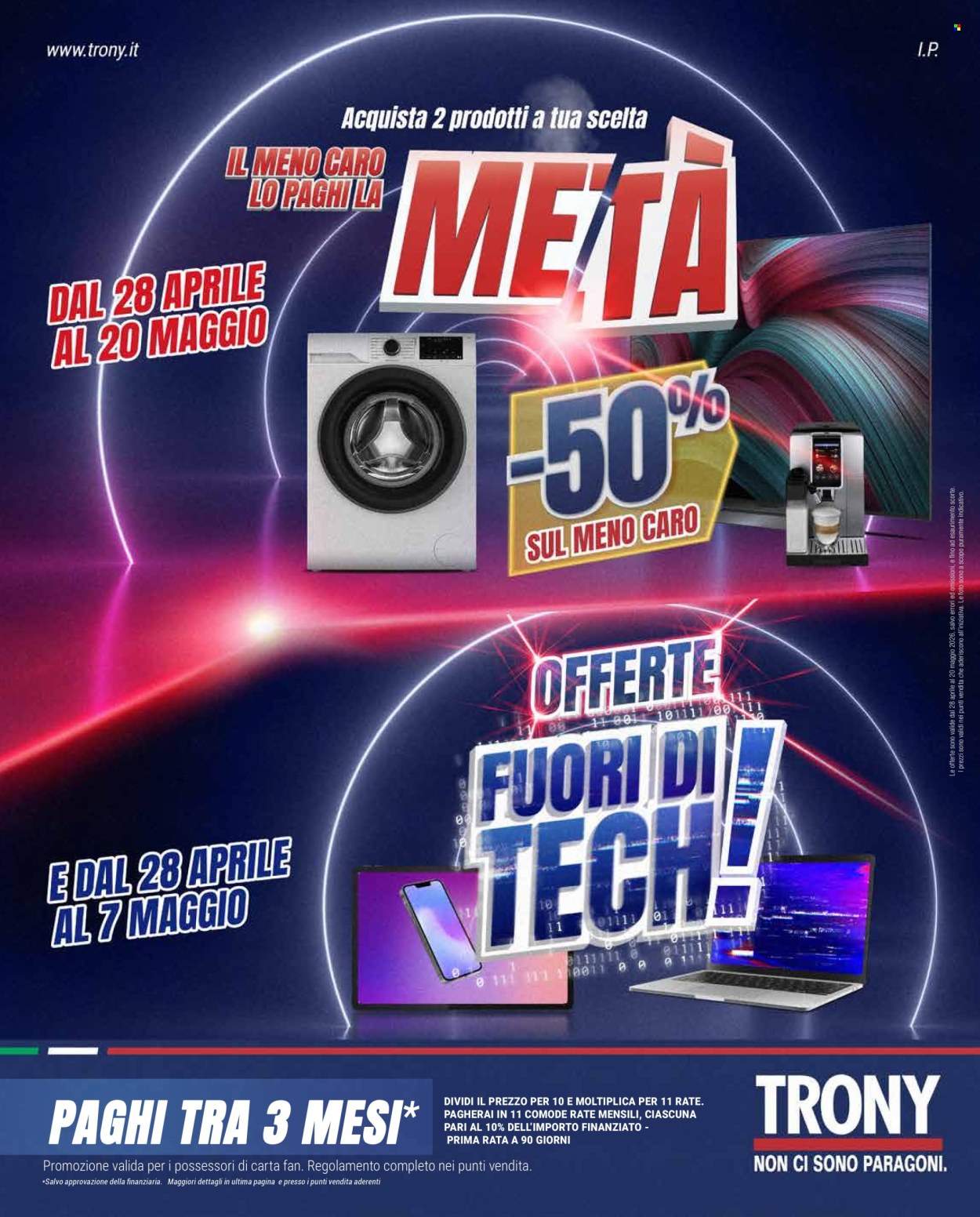 Volantino Trony - 28/4/2026 - 20/5/2026. Pagina 1