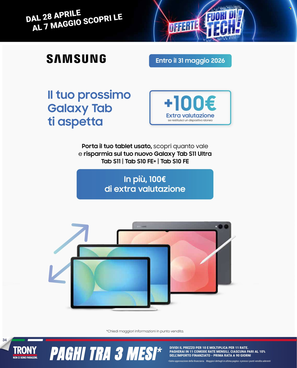Volantino Trony - 28/4/2026 - 20/5/2026. Pagina 34
