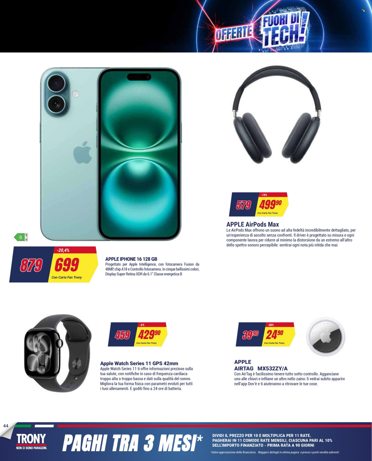 Volantino Trony - 28/4/2026 - 20/5/2026. Pagina 44