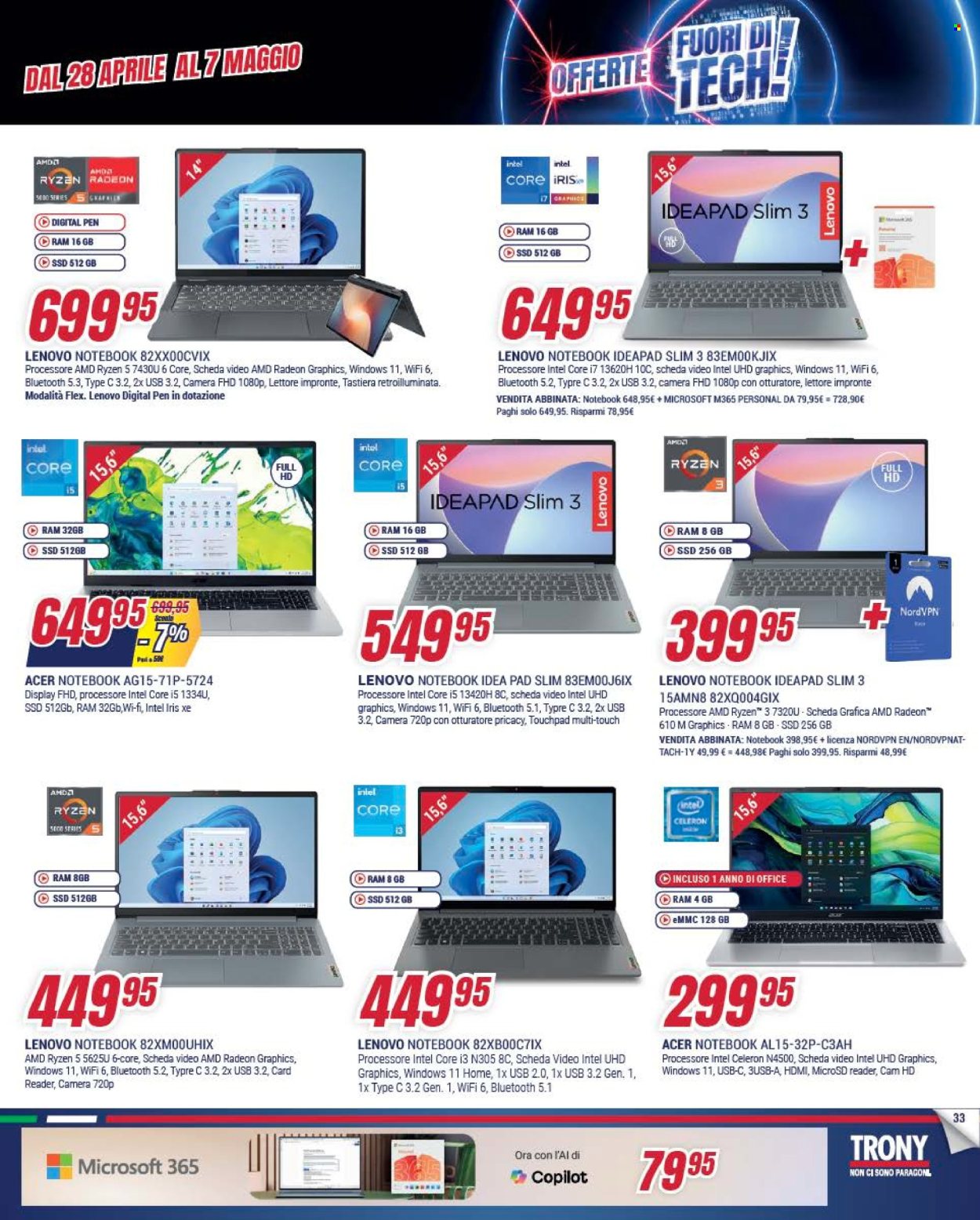 Volantino Trony - 28/4/2026 - 20/5/2026. Pagina 33