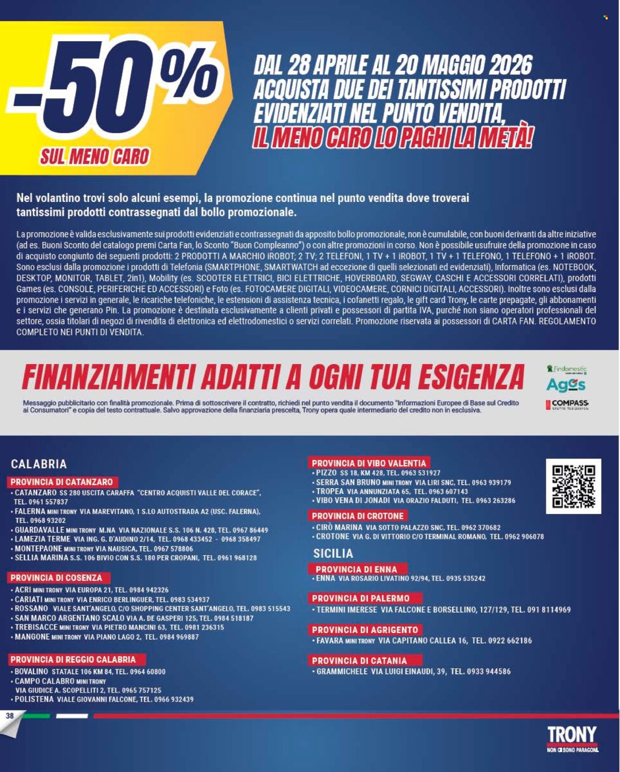 Volantino Trony - 28/4/2026 - 20/5/2026. Pagina 38