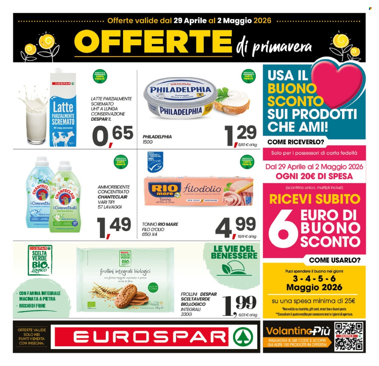 Volantino Eurospar - 29/4/2026 - 2/5/2026. Pagina 1