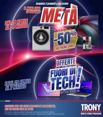 Volantino Trony - 28/4/2026 - 20/5/2026.