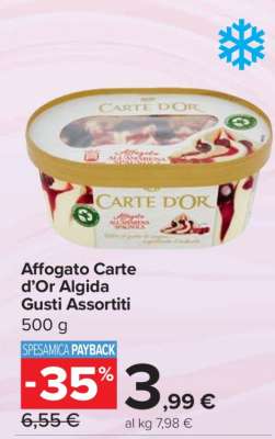 Affogato Carte d’Or Algida Gusti Assortiti