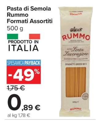 Pasta di Semola Rummo Formati Assortiti