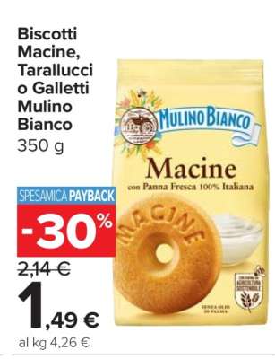 Biscotti Macine, Tarallucci o Galletti Mulino Bianco