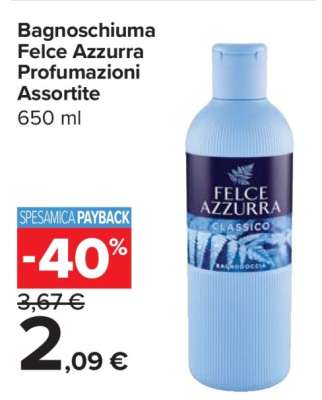 Bagnoschiuma Felce Azzurra Profumazioni Assortite