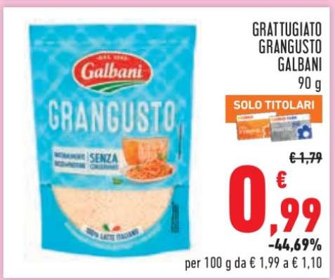 GRATTUGIATO GRANGUSTO GALBANI