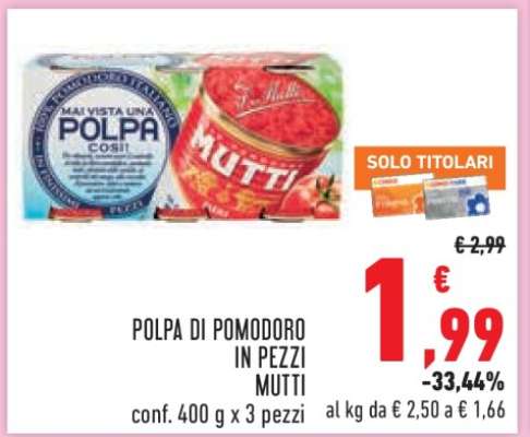 Polpa di Pomodoro in Pezzi Mutti