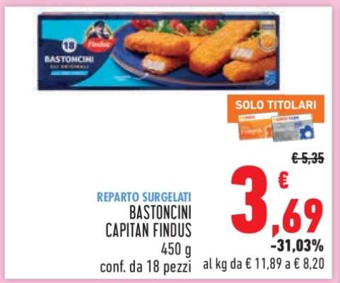 Bastoncini Capitan Findus