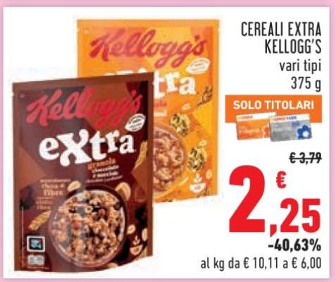 Cereali Extra Kellogg's