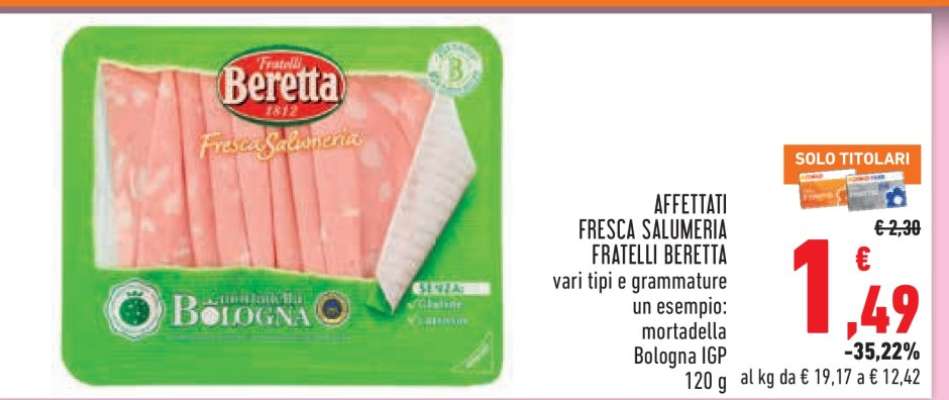AFFETTATI FRESCA SALUMERIA FRATELLI BERETTA