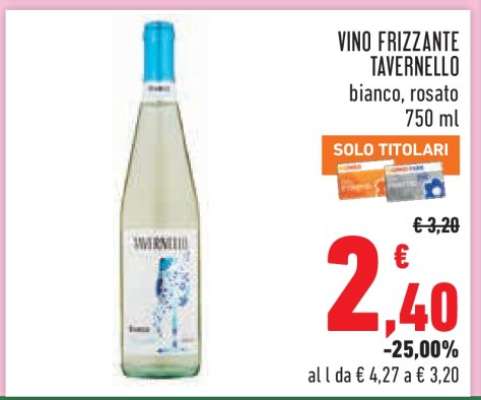 VINO FRIZZANTE TAVERNELLO