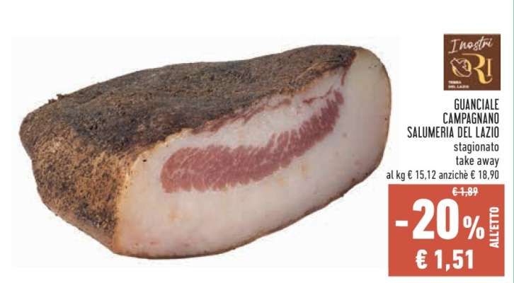 GUANCIALE CAMPAGNANO SALUMERIA DEL LAZIO