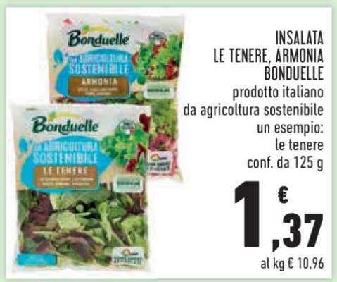 Insalata Le Tenere, Armonia Bonduelle