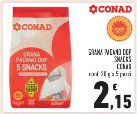 GRANA PADANO DOP SNACKS CONAD