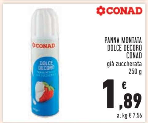 Panna Montata Dolce Decoro Conad
