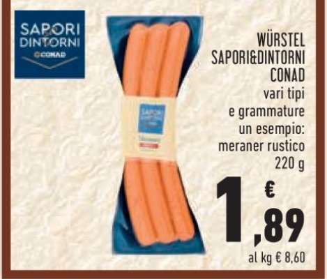 Würstel Sapori&Dintorni Conad