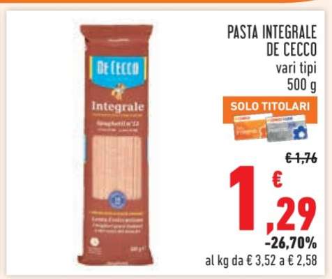 Pasta Integrale De Cecco