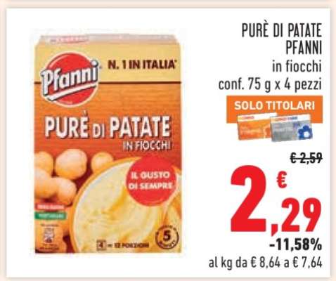 PURÈ DI PATATE PFANNI