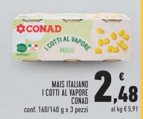 Mais italiano i cotti al vapore CONAD