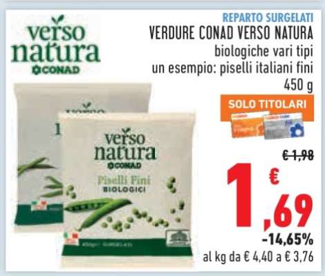 VERDURE CONAD VERSO NATURA